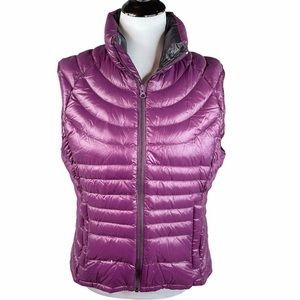 Bernardo Goose Down Vest, Purple, Large